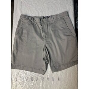 Chaps Men's Bermuda Shorts Stretch grey Size 38/ 9 Inseam. 98% Cotton
